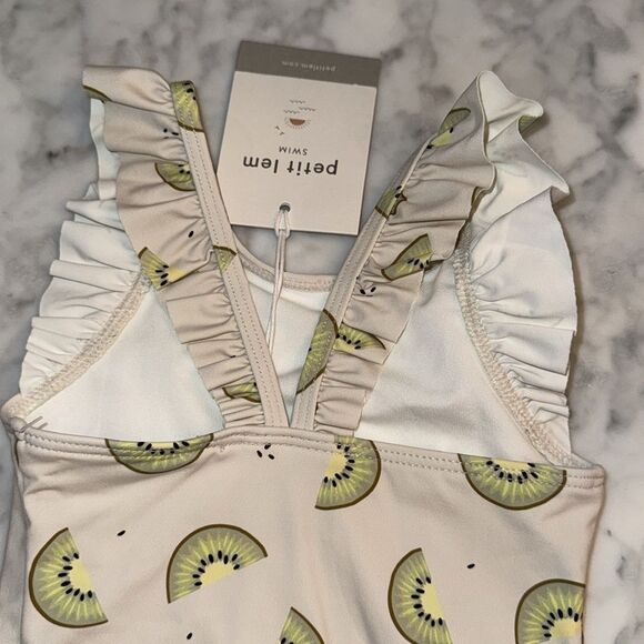 NWT PETIT LEM SWIM ONE PIECE RUFFLE BUNDLE 6/12M - Picture 6 of 10